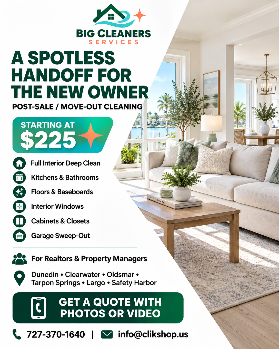Post-sale / move-out cleaning